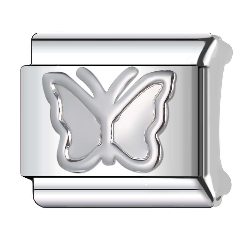 2024 New Women's Gift Cute Animal Colorful Butterfly bead Italian Charms Links Beads Fit 9Mm Stainless Steel Bracelet DIY Making Jewelry