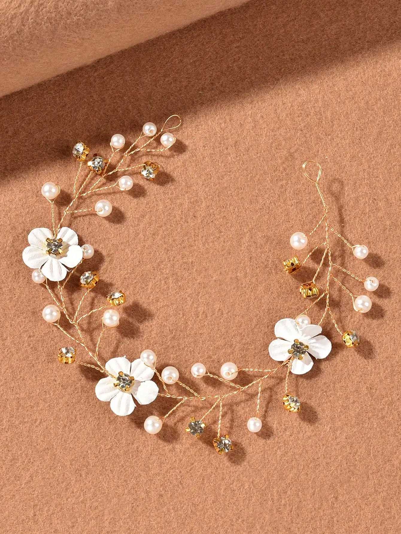 Luxury Bridal Crystal Wedding Headpieces Women Hairdress Sliver Handmade Pearl Hair BandsX240913