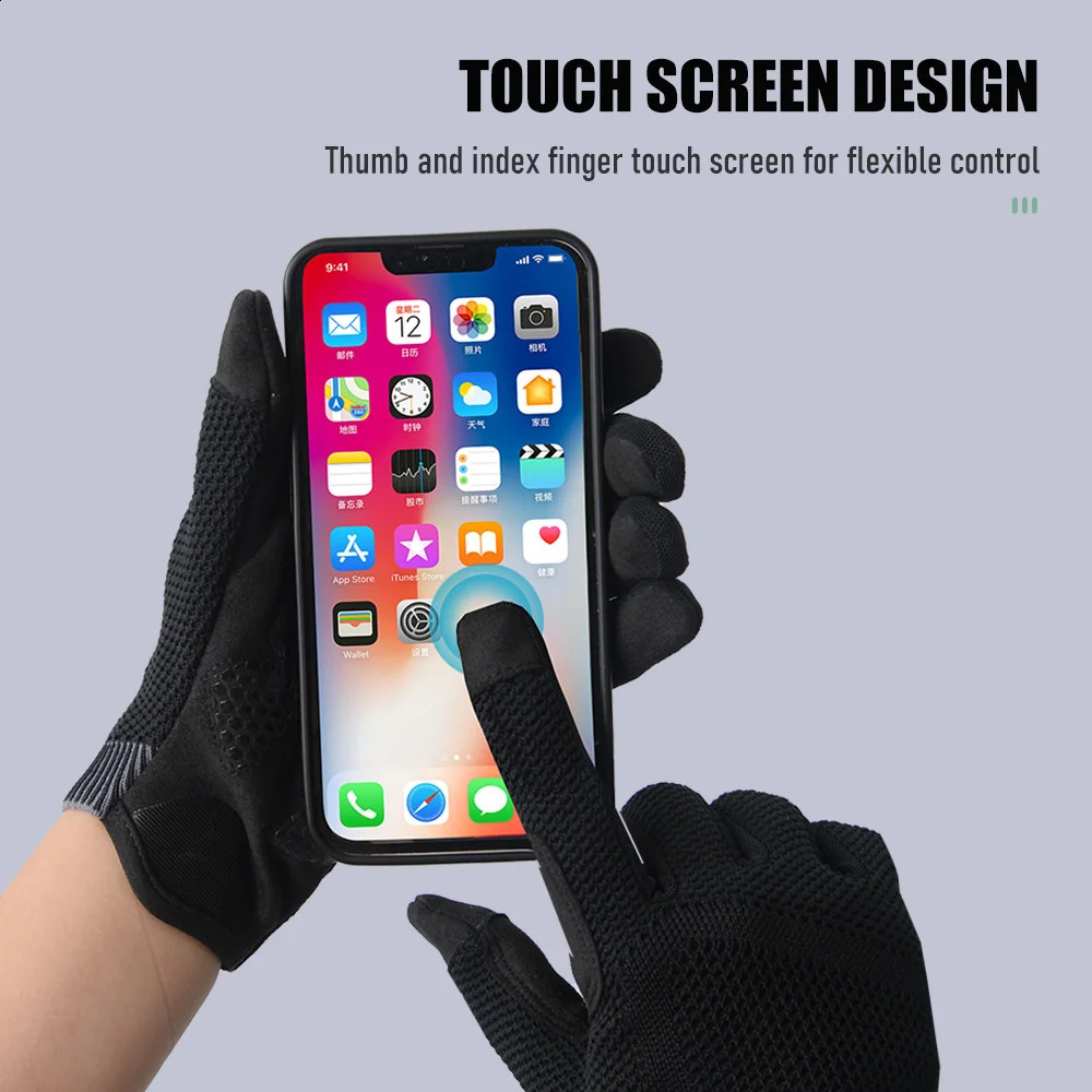 ThinkRider Cycling Gloves Winter Full Finger MTB Bike Bicycle Sports Gloves Men Women Knitted Gym Motorcycle Gloves 240909