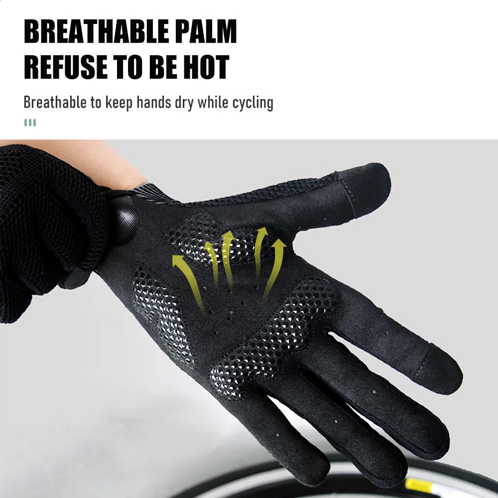 ThinkRider Cycling Gloves Winter Full Finger MTB Bike Bicycle Sports Gloves Men Women Knitted Gym Motorcycle Gloves 240909