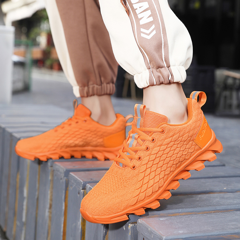 Summer Cheap Men's Breathable Sneakers Orange Running Men Athletic Shoes Outdoor Light Jogging New Mens Sports Tennis Shoe 90b7 s
