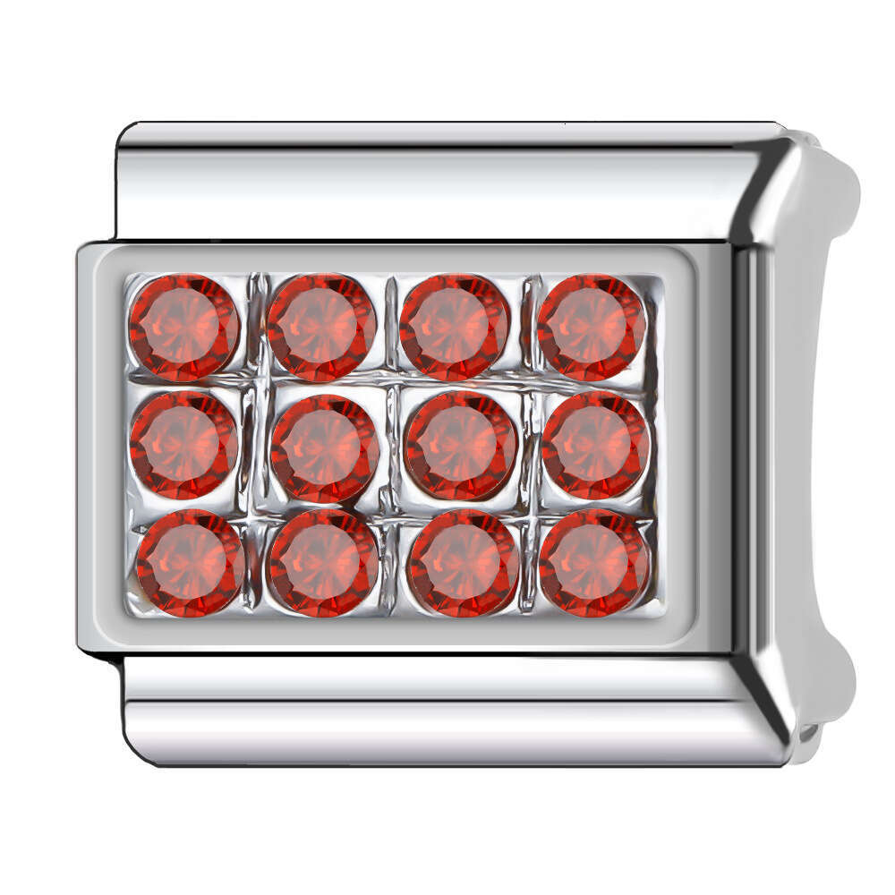 2024 Women's Gift Angel wing with shine stone charms Fit 9mm Stainless Steel Italian Charms Bracelet Links Beads DIY Bracelet With Italian Style 