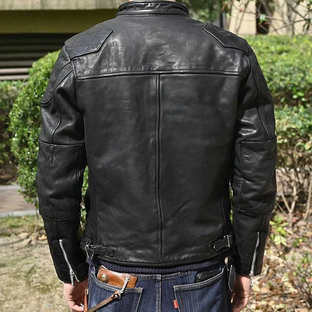 Mens Smart Jacket Autumn And Winter Retro Niche Stand Collar Motorcycle Pu Leather 2023 Trendy And Handsome Versatile JacketX240913