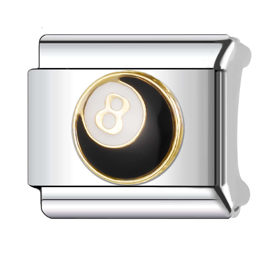 2024 Women's Gift Fit 9mm Stainless Steel Italian Charms Bracelet Links Beads DIY Hand Decoration Italian Style Classic Pattern Bracelet Accessor