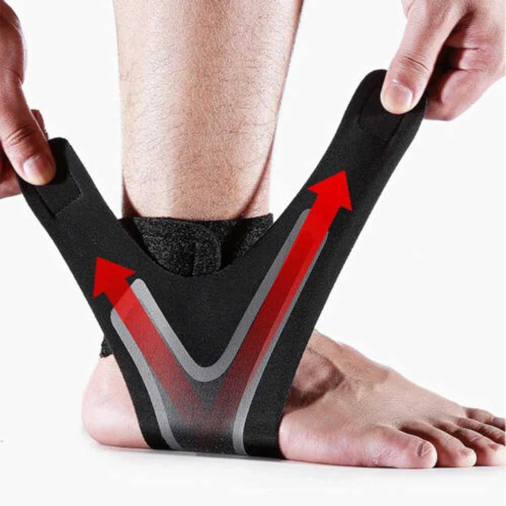 1 Pc Elastic Ankle Brace Strap Ankle Support Fitness Breathable Compression Anti Sprain Foot Protection Bandage Sport Safety Y240913