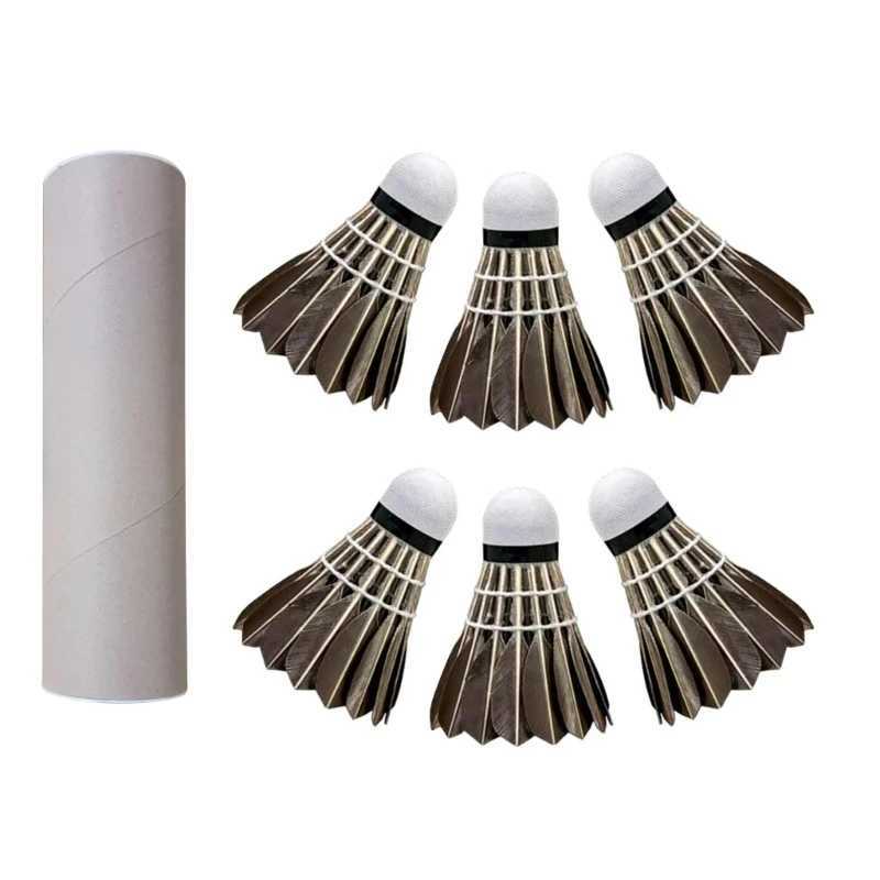 Badminton Shuttlecocks Professional Duck Feather Badminton Shuttlecocks Set for Indoor Outdoor Recreational Game Play R66E Y240912