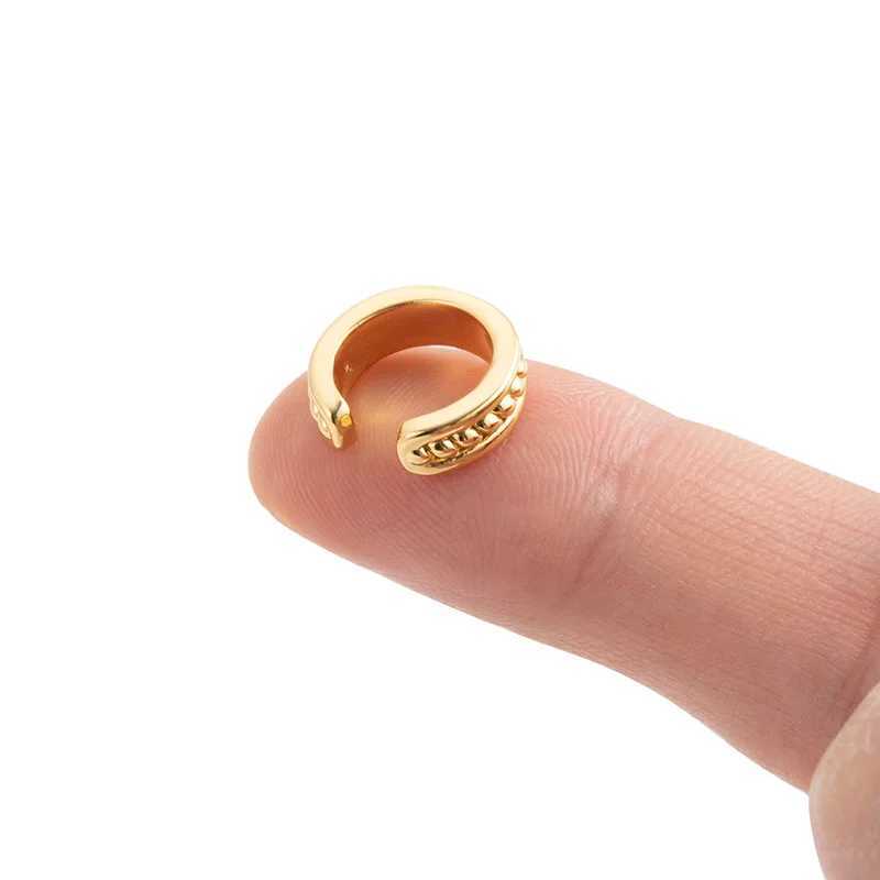 1PC Fake Piercing Ear Clip Square Zircon U-shaped Earrings Cuffs Ring Cartilage Conch Fake PIERC Jewelry For Women 2024 TrendingX240913