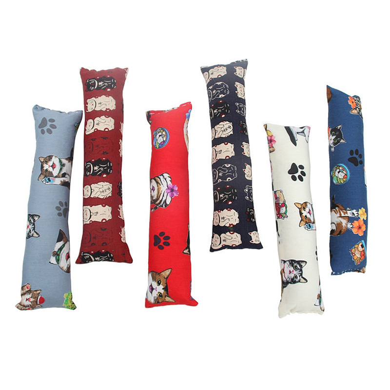 1PC Cartoon Print Cloth Catnip Cat Pillow Used For Grinding Teeth Toy Cat Play Doll New Hot Sale Pet Shop Home Pet Supplies