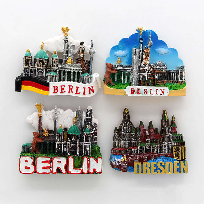 fridge magnetic refrigerator stickers Germany Cologne Cathedral Berlin Heidelberg neikal Dresden Munich Germany tourism souvenir