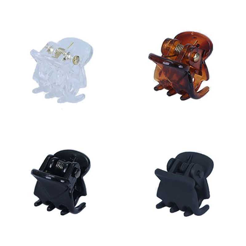10-20Pcs Hair Claw Clips for Women Girls 1cm 1.5cm Black Brown Transparent Plastic Clamp for Ladies Headwear Hair AccessoriesX240912