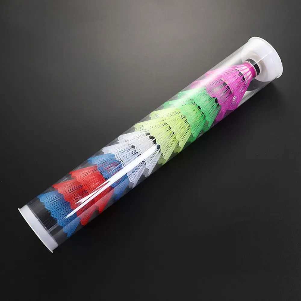 12PCS Sport Supplies Windproof Badminton Foam Head Stable Durable Nylon Shuttlecock Ball Wind Resistance Training Accessorise Y240912
