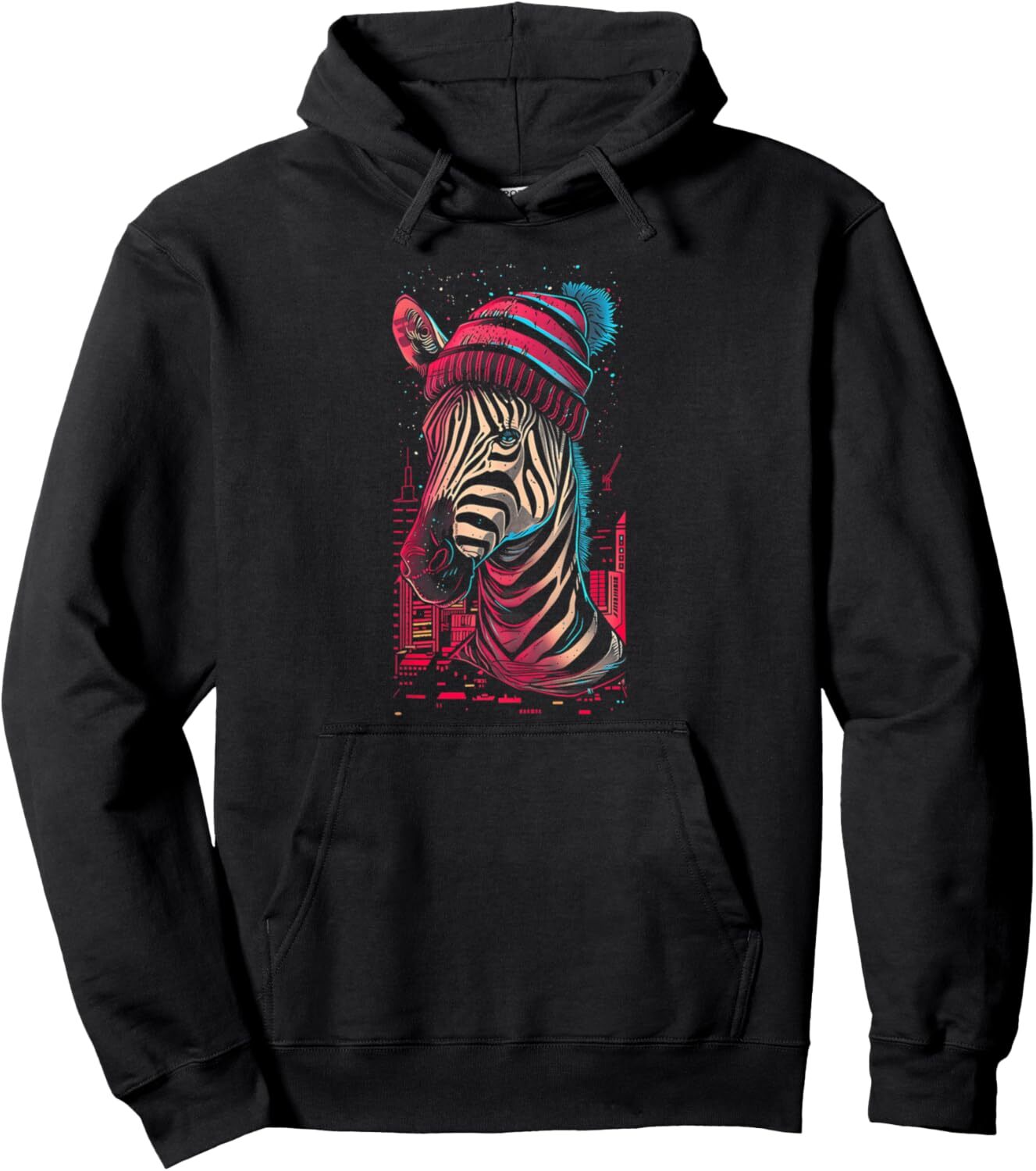 Hoodie for Mens Womens Funky Zebra Designs Graphic Tees for Men Women Pullover Hoodie Graphic Hoodies sweatshirt Pullover Long Sleeve