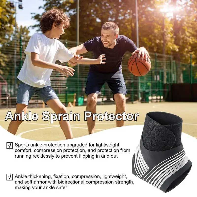 Protective Football Ankle Support Basketball Ankle Brace Compression Socks Breathable Heel Wraps Ankle Protector Y240913