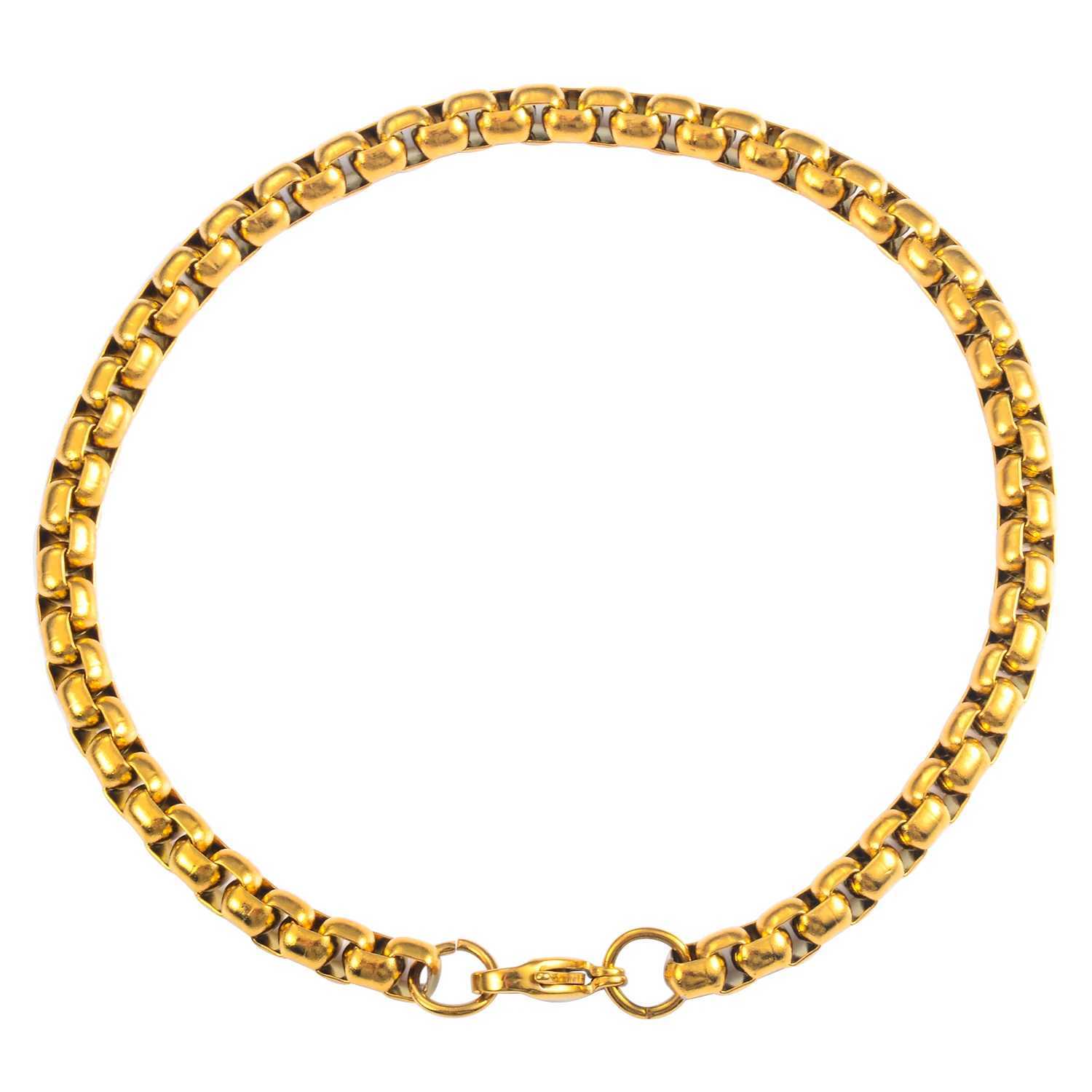 Stainless Steel 2mm/3mm/4mm/5mm Thickness Gold Color Link Chain Bracelet Classic Curb Hip Hop Punk Jewelry Brithday GiftX240913