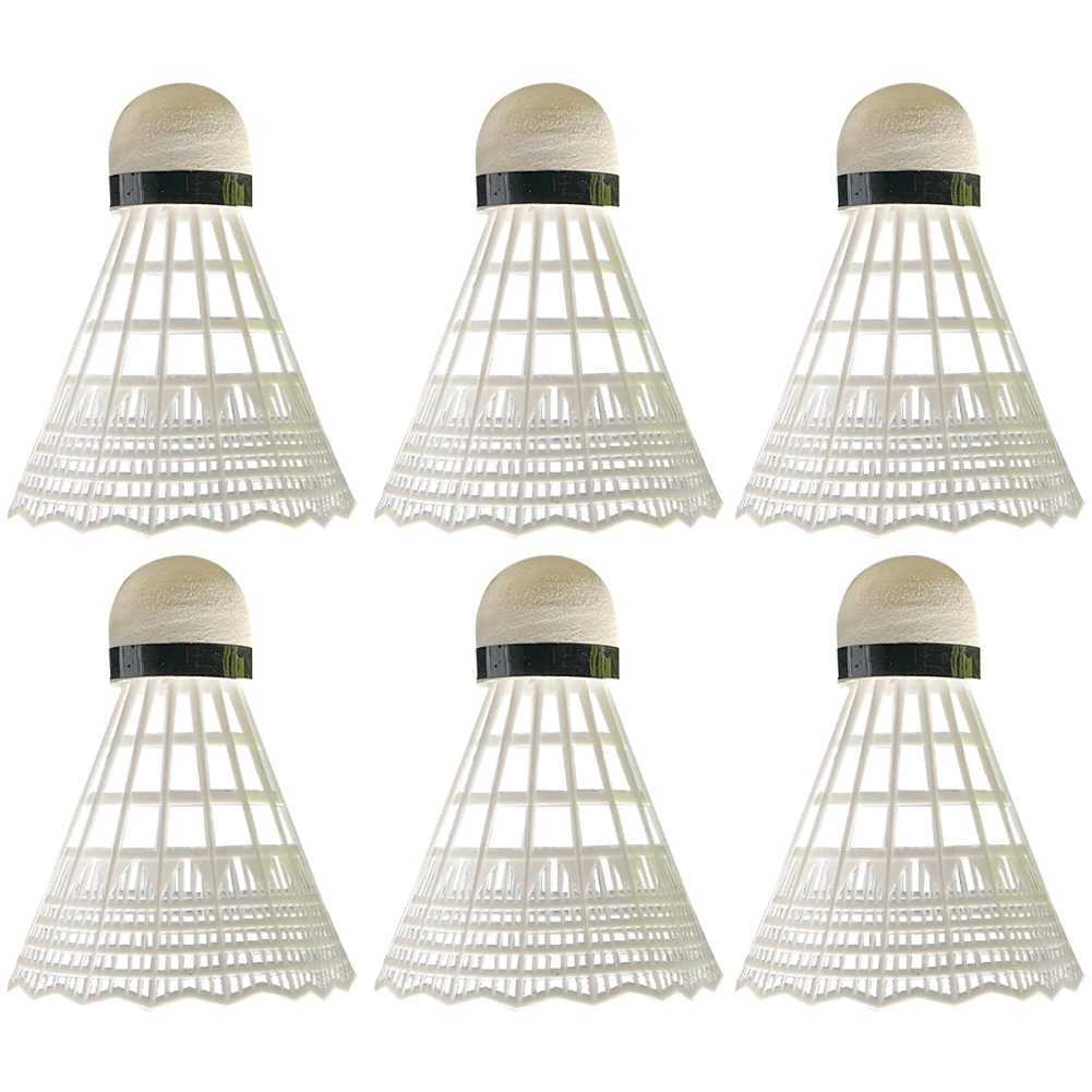 3/6 Pcs Durable Badminton Great Stability Badminton Shuttlecocks Outdoor Indoor Use PP Head Badminton for Beginner Practice Y240912