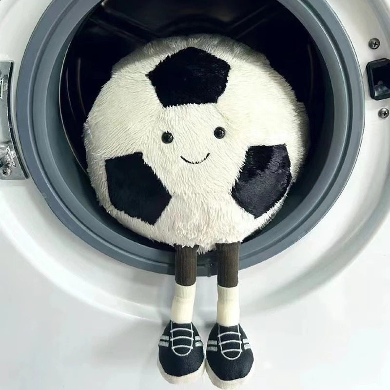 Jelly Cat Fun Sports Plush Basketball Bed Billiards Black Eight Football Baby Doll Pet Toy 240904