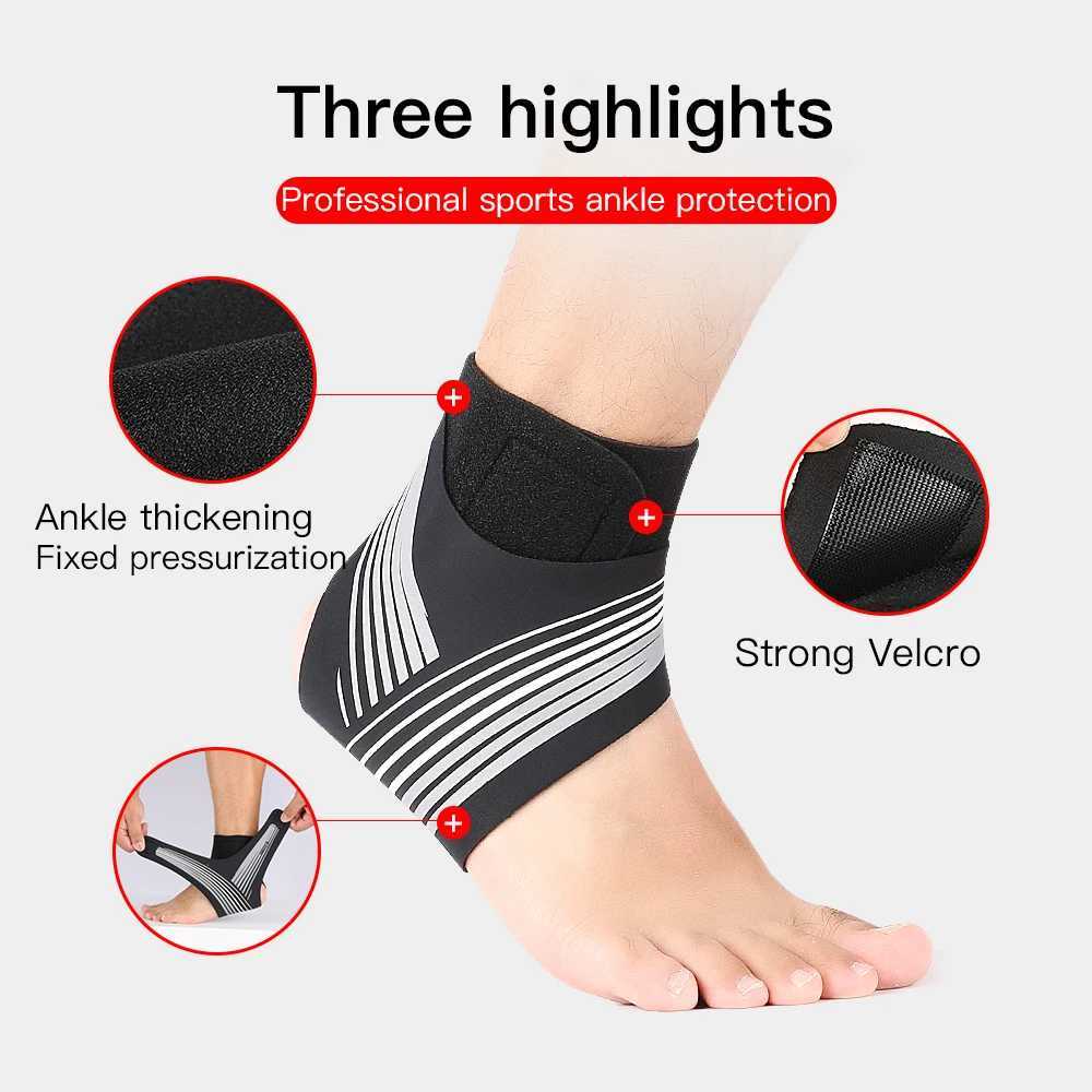 1 Pc Adjustable Compression Ankle Support Men Women Strong Ankle Brace Sports Protection Y240913