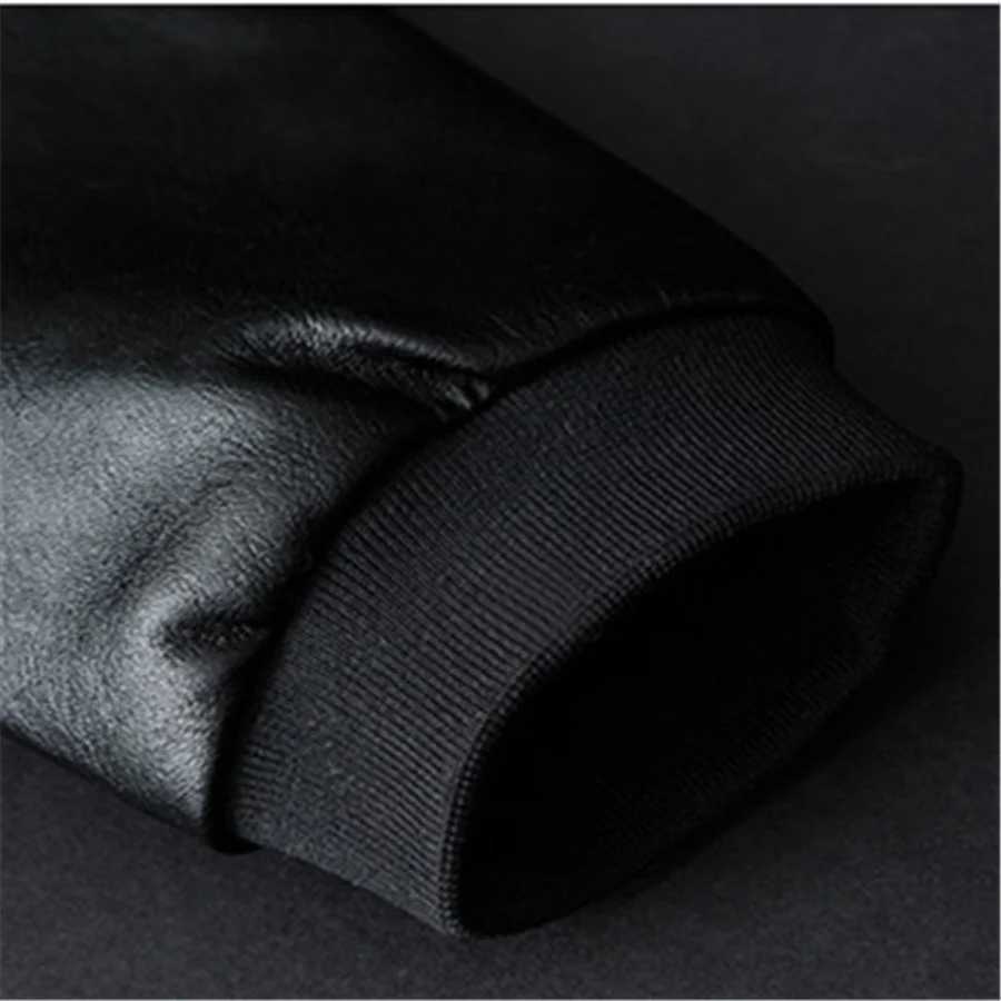 Autumn Leather Jackets for Men Bomber Motorcycle PU Coat Causal Black Biker Pocket Zipper Jacket Outerwear Oversize 7XL 8XLX240913