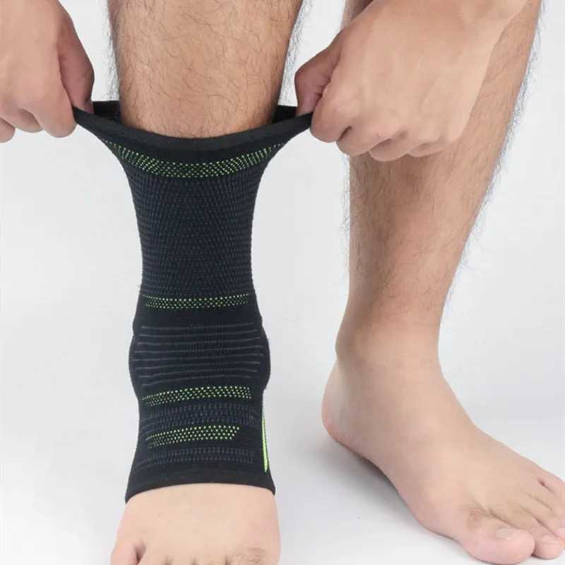 1PCS Ankle Support Protector With Silicone Football Basketball Ankle Brace Fitness Sports Protective Gear Tobillera Deportiva Y240913