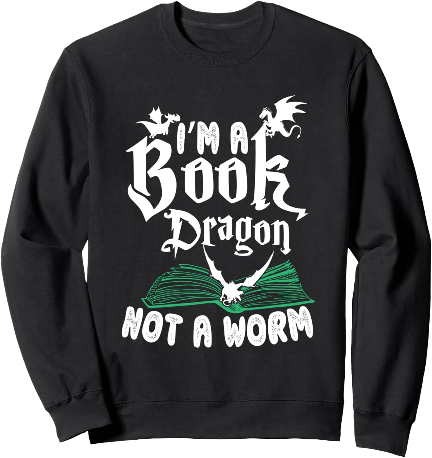 Long Sleeve Shirts for Men sweatshir A Book Dragon Not A Worm Funny Dragon Lover Gift Sweatshirt Tee Streetwear Casual tops clothes