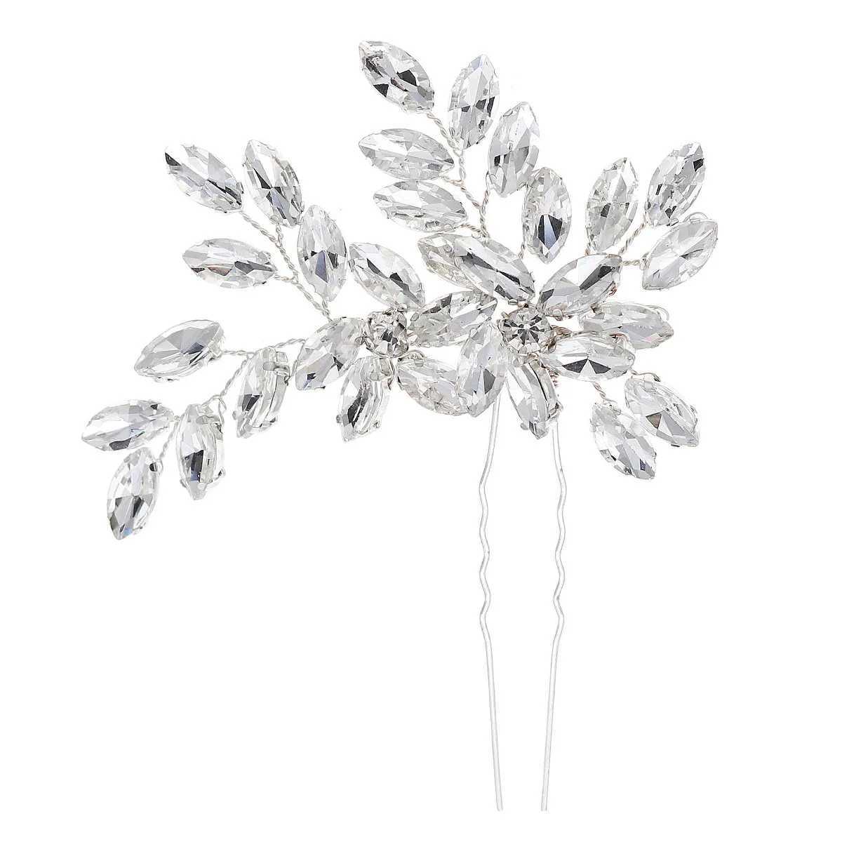 Rhinestone Crystal U-shaped Hairpins Bridal Hair Clips Accessories Hair Jewelry Handmade Hair Comb Wedding Hair AccessoriesX240913