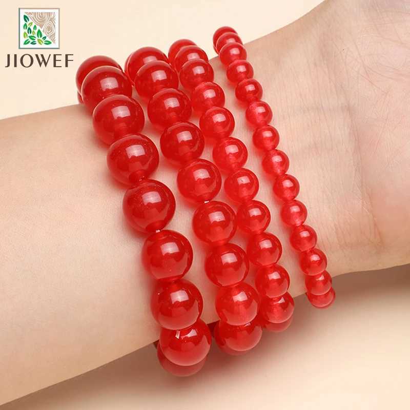 Natural stone redstone bead bracelet for Visuddhi chakra pressure relief spiritual yoga blue energy bracelet 6/8/10/12mm W240913