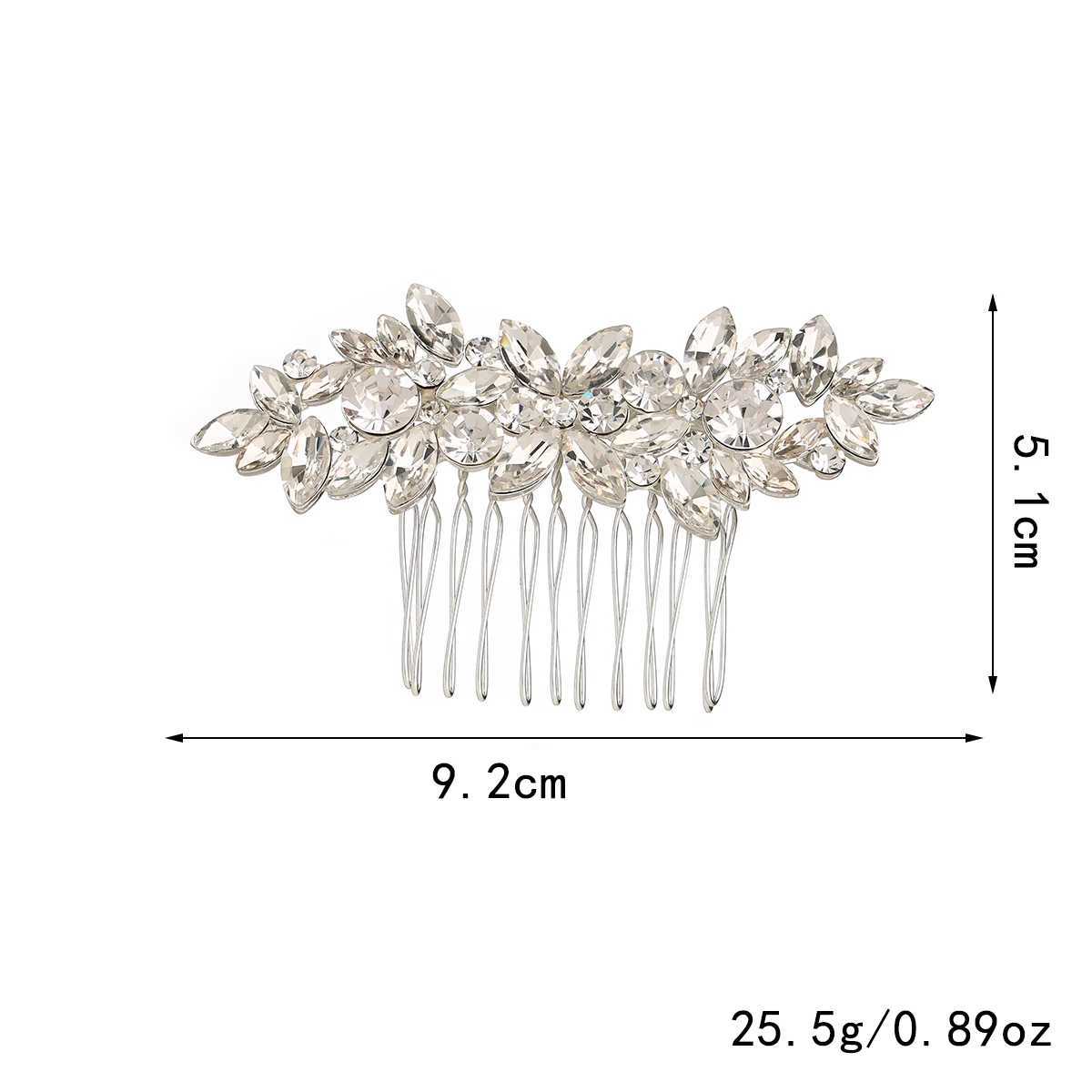 Elegant Rhinestone Bridal Hair Comb for Wedding Hair AccessoriesX240913