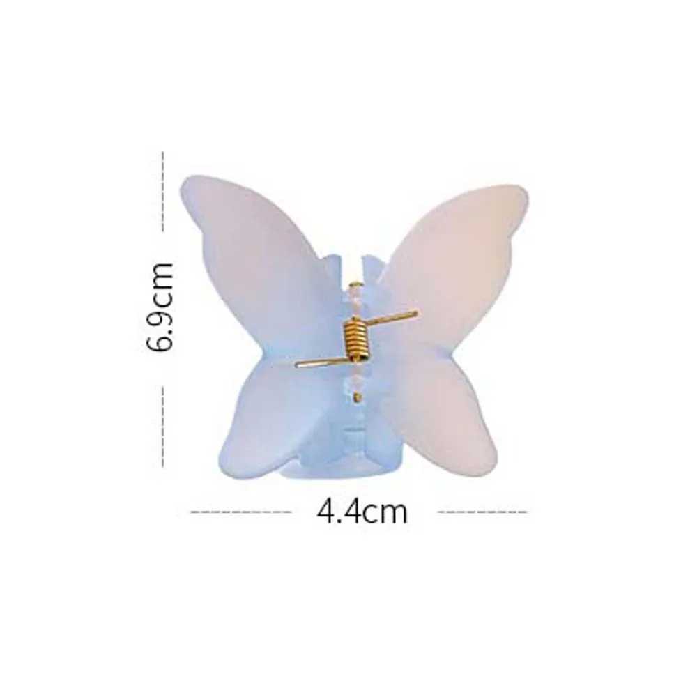 Acrylic Hairpin Frosted Butterfly Hair Claw Banana Clip Animals Butterfly Hair Clip Headdress Grab Clip Large Shark ClipX240912