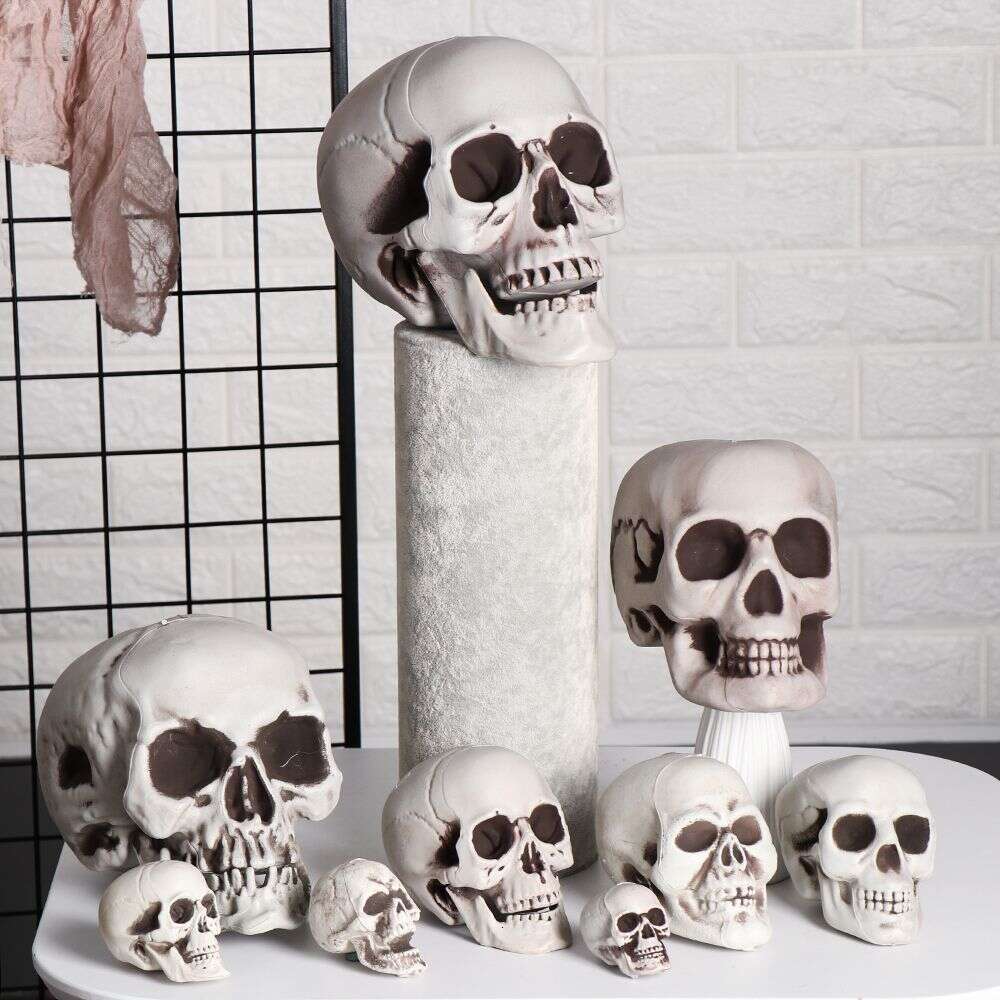 Halloween All Size Human Head Skeleton Hanging Skull Style Photo Prop Home Festival Event Party Decoration Game Supplies