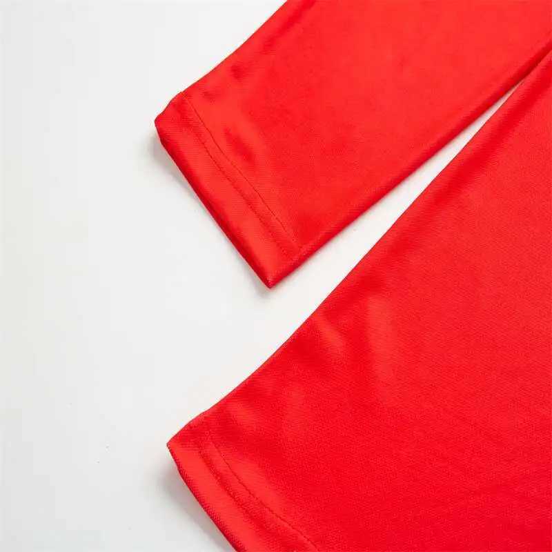 High quality mens polo shirt 2023 new long sleeved T-shirt casual business button top T-shirt mens summer clothing W240913