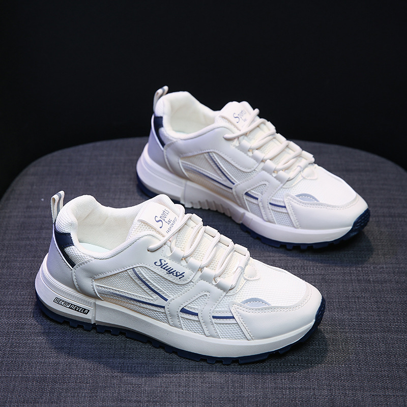 Women Sports Fashion Thick Sole Versatile Clunky Shoes Athleisure Vintage Sneakers Free shipping