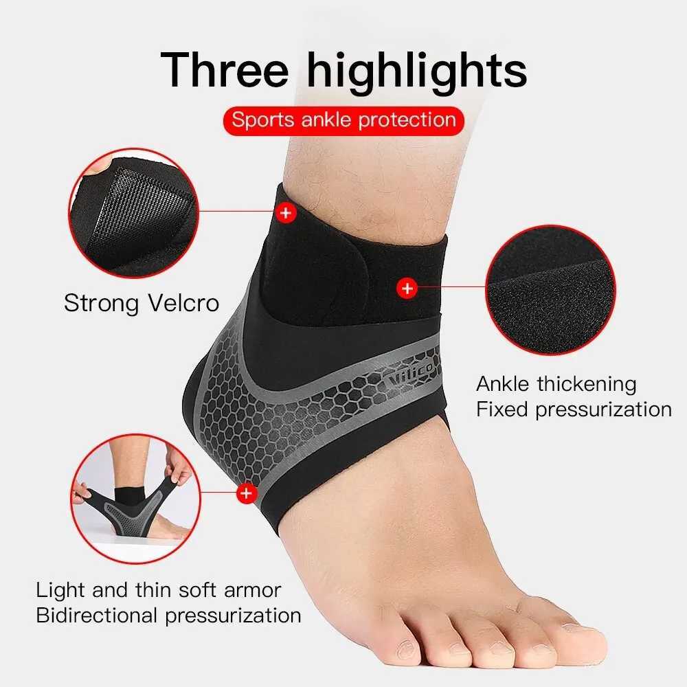 1 Pcs Sports Ankle Support Bandage Ankle Brace Nylon Ankle Compression Support Gym Fitness Basketball Football Running Y240914