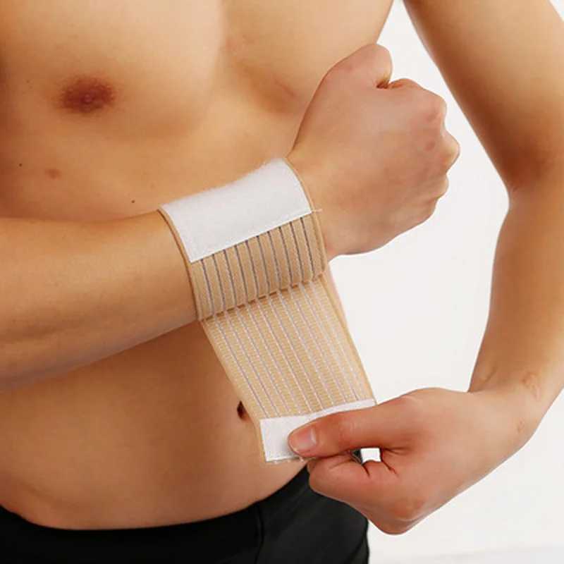 Wrist Support 1pc Elastic Bandage Hand Stripes Safe Dirt-proof Wearable Sports Knee Support Strap Ankle Leg Protector Band Wrist Brace Fitness z240913