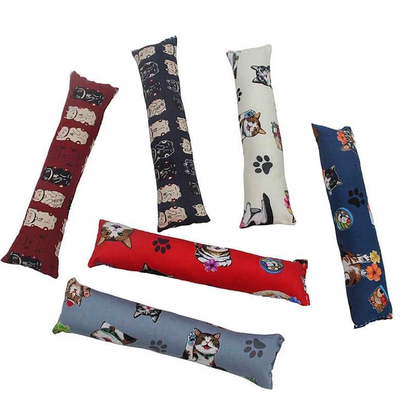 1PC Cartoon Print Cloth Catnip Cat Pillow Used For Grinding Teeth Toy Cat Play Doll New Hot Sale Pet Shop Home Pet Supplies