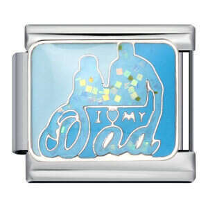 Family Member Titanium Steel Gold-Plated Welding DIY Bracelet Italian Charm Bracelet Italian Charm Links Stainless Steel Fit 9Mm Bracelet Jewelry DIY 