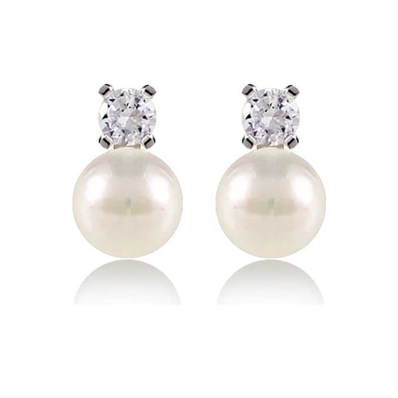 JIOFREE New Fashion Zircon Clip on Earring Pearl No Pierced Fashion Wedding Party Earrings For WomanX240913