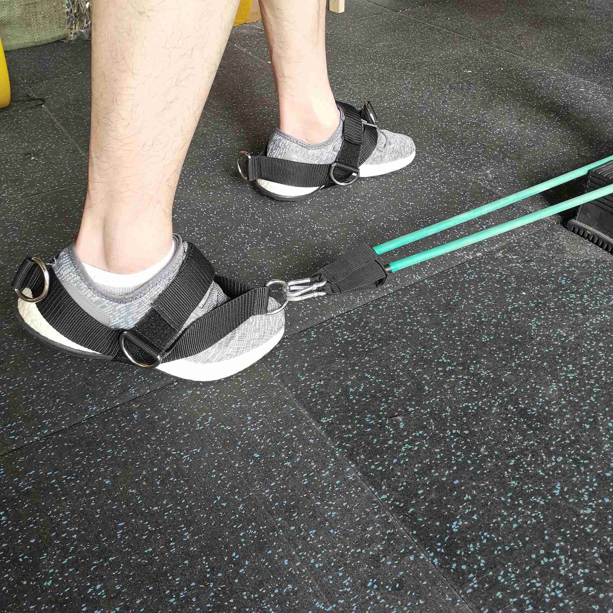 2 PCS Fitness Attachment Ankle Straps Glute Kickback Leg Exercise Abductors Resistance for Cable Machines Shoe Cover Pull Belt Y240913