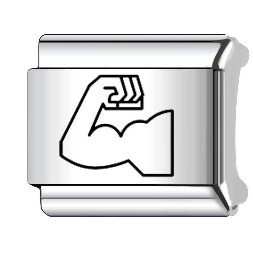 New Women's Gift Classic pattern sports Bead Italian Charms Links Bangle Beads Fit 9mm Stainless Steel Bracelet Making DIY For Women Fashion Jewe