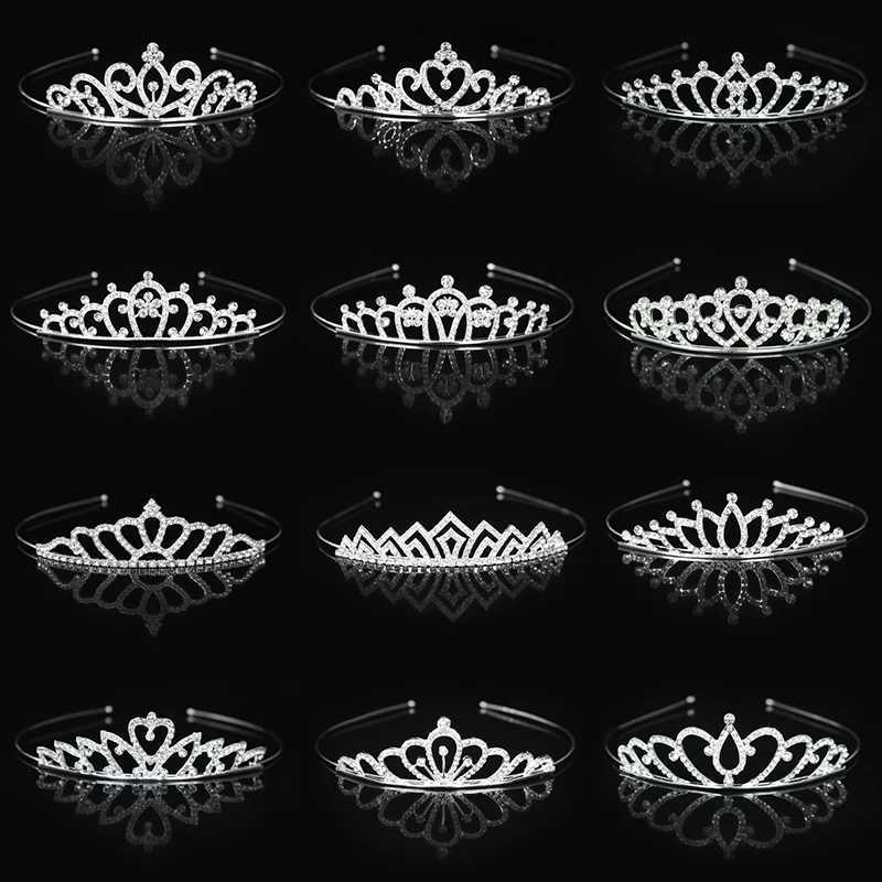 Beautiful Cute Kid Princess Tiaras and Crowns Crystal Headband Bridal Crown Wedding Party Hair Accessories Girls Fashion JewelryX240913