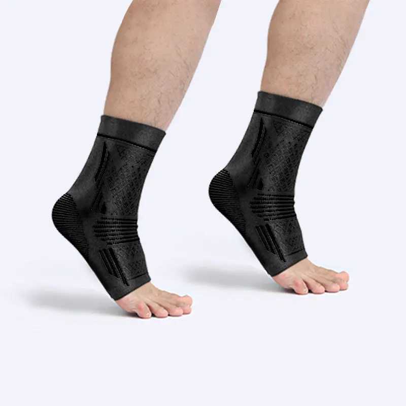 1pc Ankle Support Elastic Knitted Nylon Breathable Compression Ankle Brace Straps Football Basketball Ankle Guard Foot Protector Y240913
