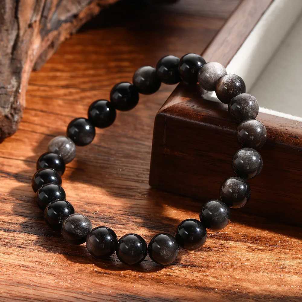 1 piece of 8mm trend lava stone natural stone bead bracelet mens charm bracelet jewelry gift W240913