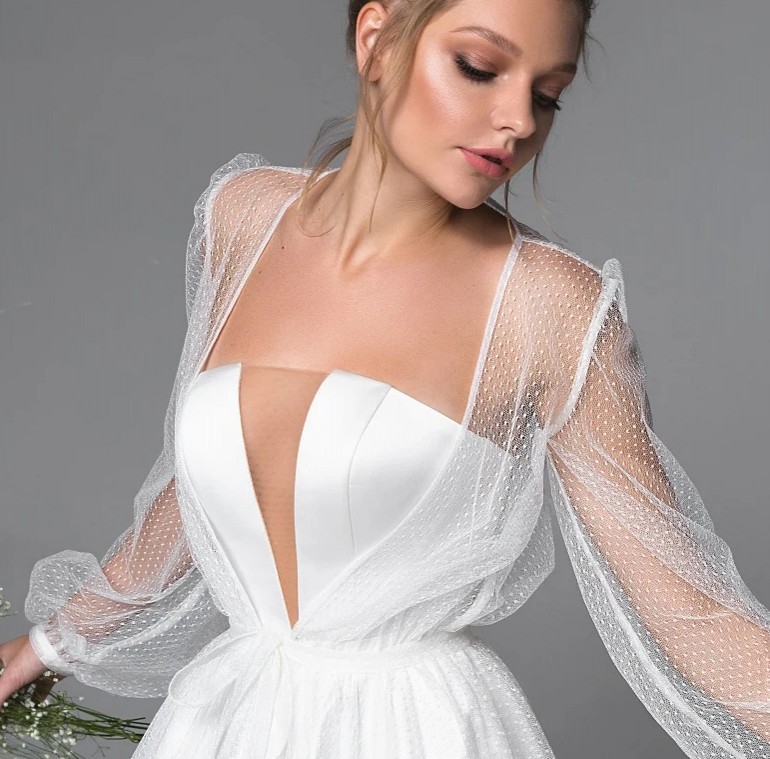 2024 Elegant 2 In 1 A-Line Wedding Dress Illusion Court Train Princess Lace Satin Women Bridal Gowns Plus Size Vestidos De Noiva Custom Made