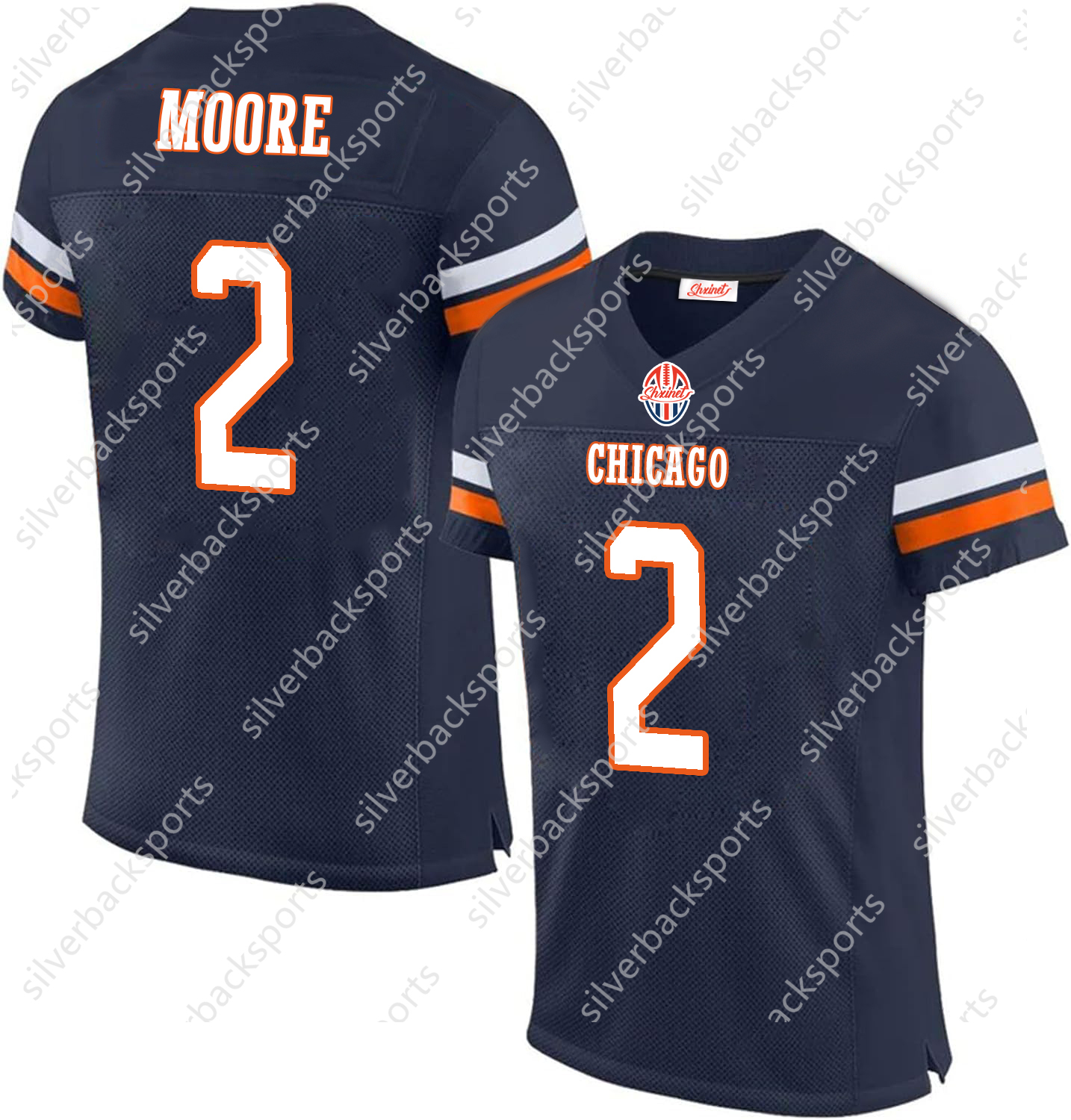 18 Williams 2024 Shxinet Jerseys Rome Odunze DJ Moore Darnell Wright Cole Kmet Devin Hester Walter Sweat Keenan Allen D'Andre Payton Montez Jerse