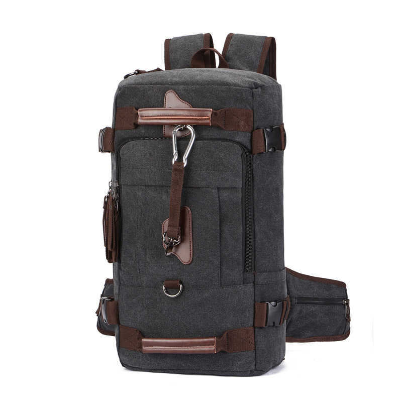 Outdoor backpack junior high school college canvas mountaineering bag Single Shoulder Messenger Bag Travel Bag 240915