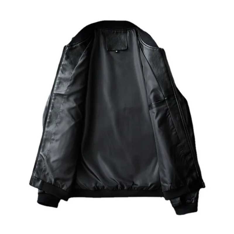 Mens Autumn Winter Leather Jackets Mens Korean Fashion Casual Slim Motorcycle PU Leather Coats Plus Size Bomber Jackets 7XL 8XLX240913