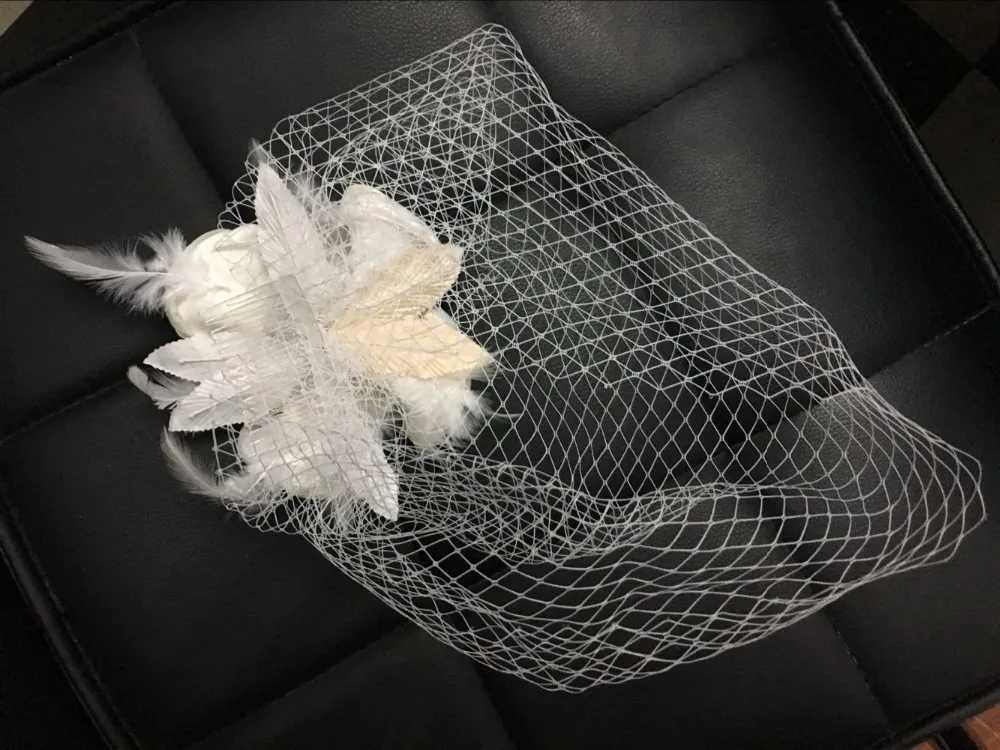 wedding veil Birdcage veil flowers bridal veil cage veu de noiva accessoire cheveux mariage wedding hair accessoriesX240913