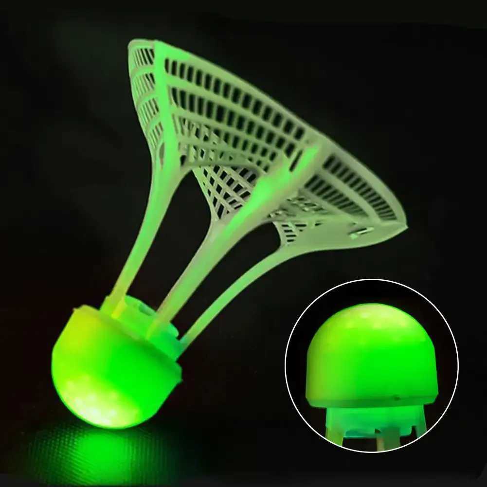 Luminous LED Badminton Lighting Balls Foam Head Luminous Shuttlecock Glowing Colorful Lighting Badminton Outdoor Game Y240912