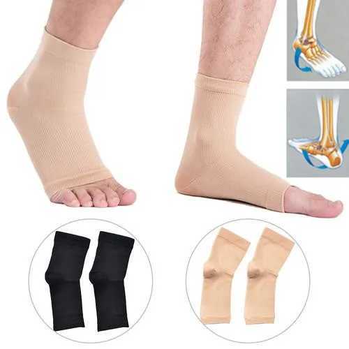 Ankle Support Elastic Bandage Compression Knitting Sports Protector Basketball Soccer Ankle Support Brace Guard Protective Gear Y240913