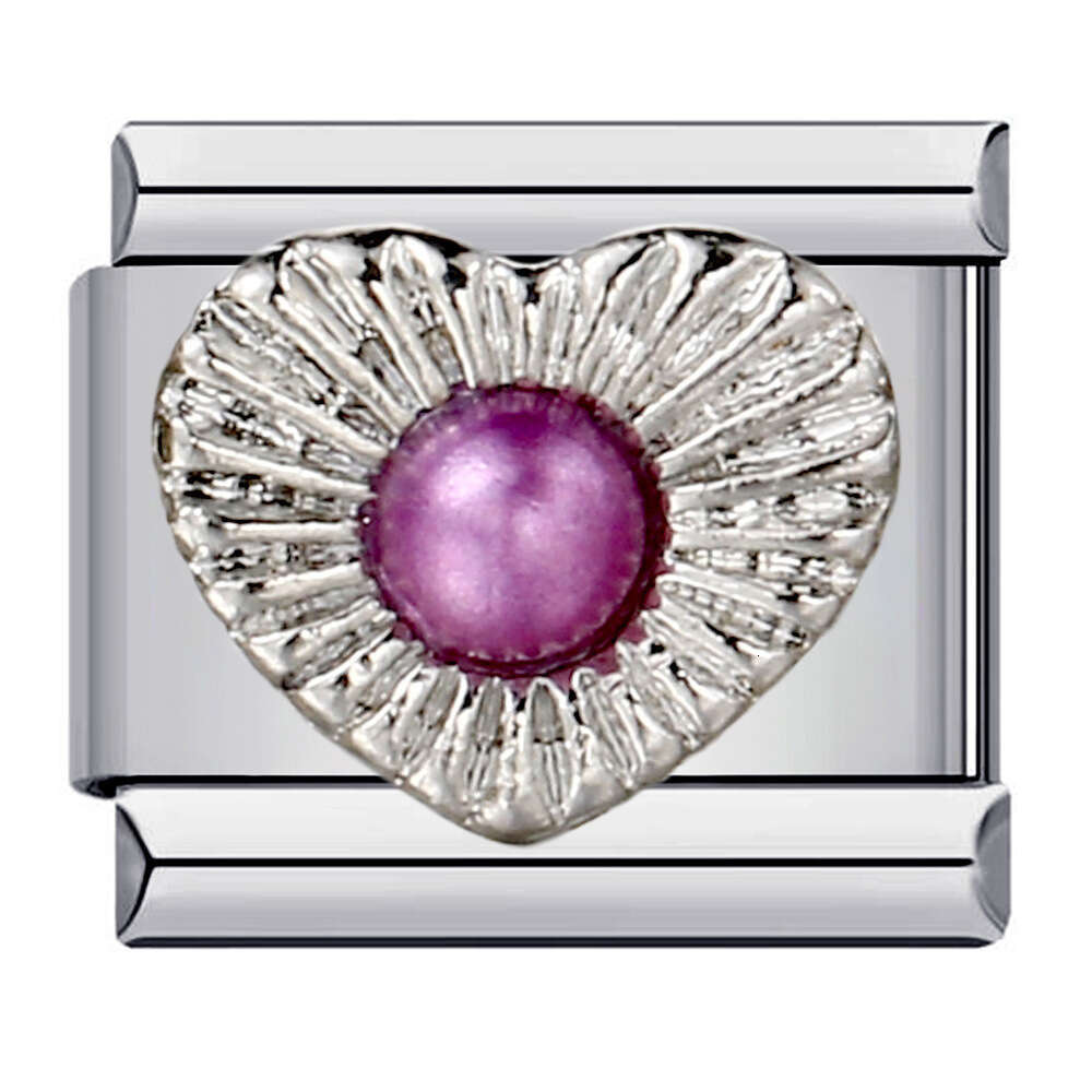 Inlaid New Titanium Steel Welding Enamel DIY Bead Bracelet Italian Charm Bracelet Italian Charm Links Fit 9Mm Bracelet Jewelry DIY Making Gifts