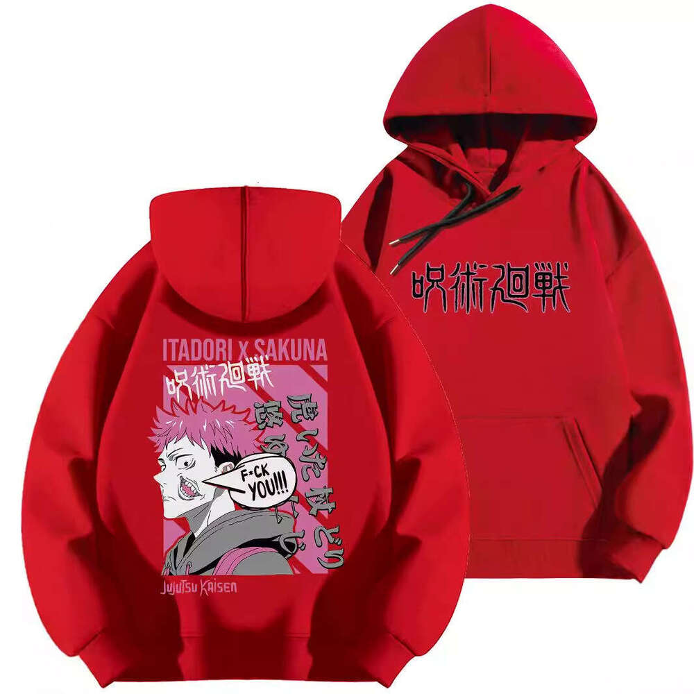 Cross Border Japanese Manga Spell Battle Hoodie For Autumn And Winter, Men's And Women's Long Sleeve Hoodie fashion